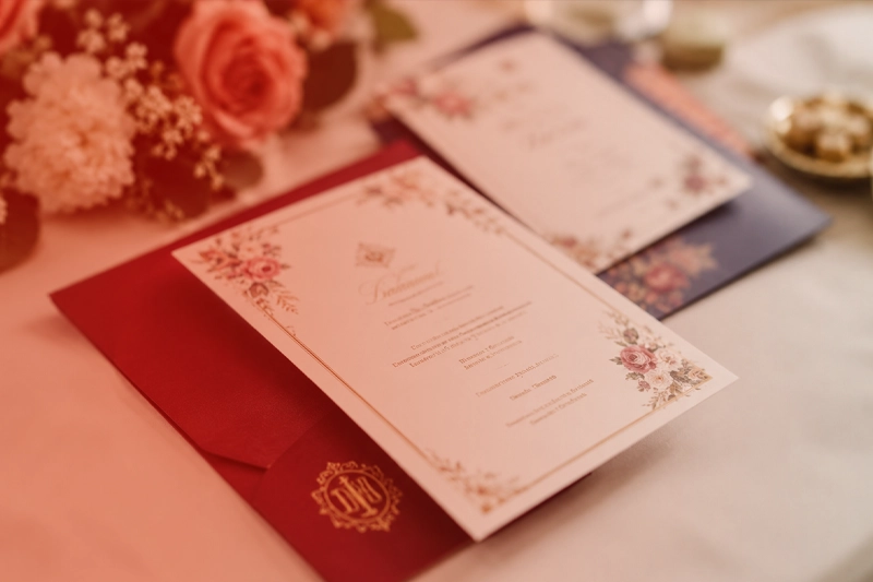 Customized wedding invitation design