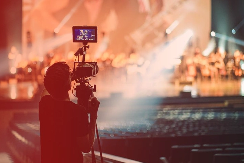 Photographer capturing an event